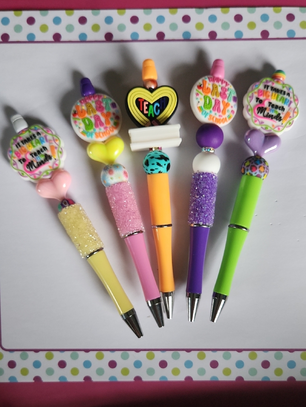 Buyer's Choice Of 1 Handmade Beaded Teacher Appreciation Pen